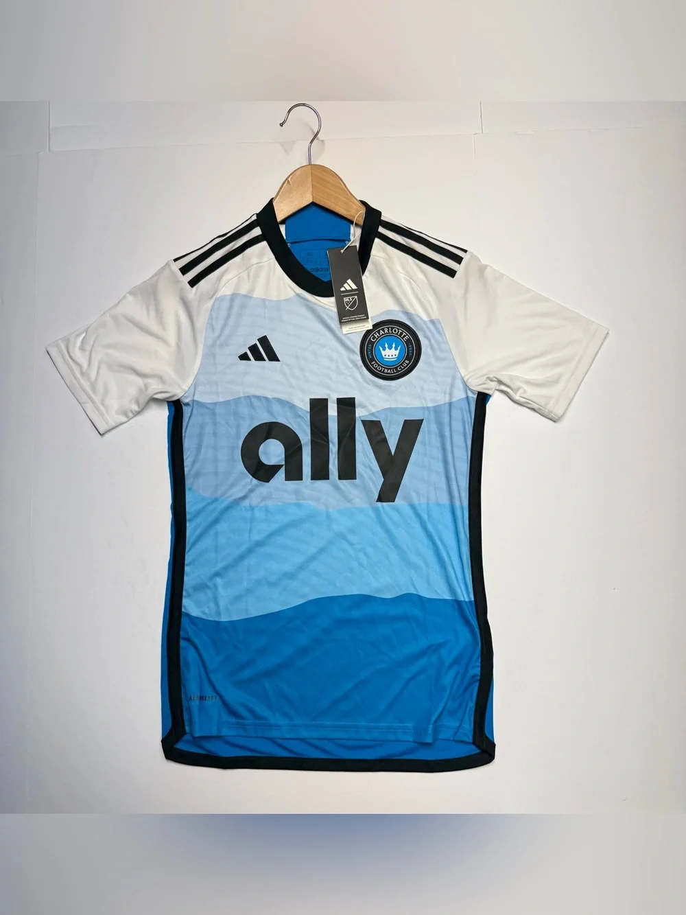 Adidas MLS Charlotte Football Club FC Soccer Jersey Men’s XS Retail $100NWT